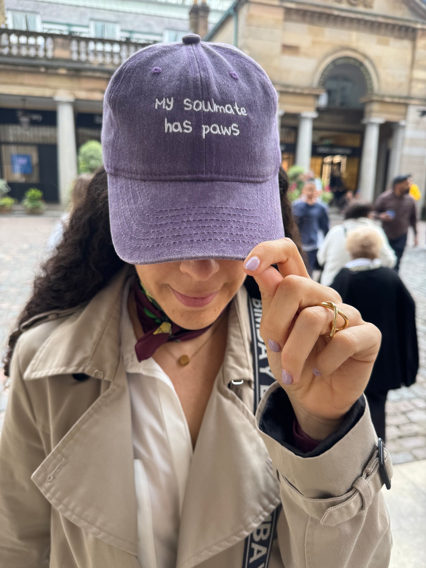 Purple cap with “My Soulmate Has Paws” embroidered – Pawsitive Wellness