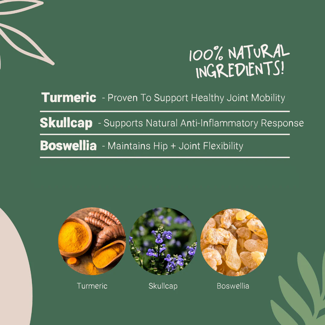 Natural Joint Support Drops for dogs and cats – turmeric, boswellia, herbal supplement for pet mobility