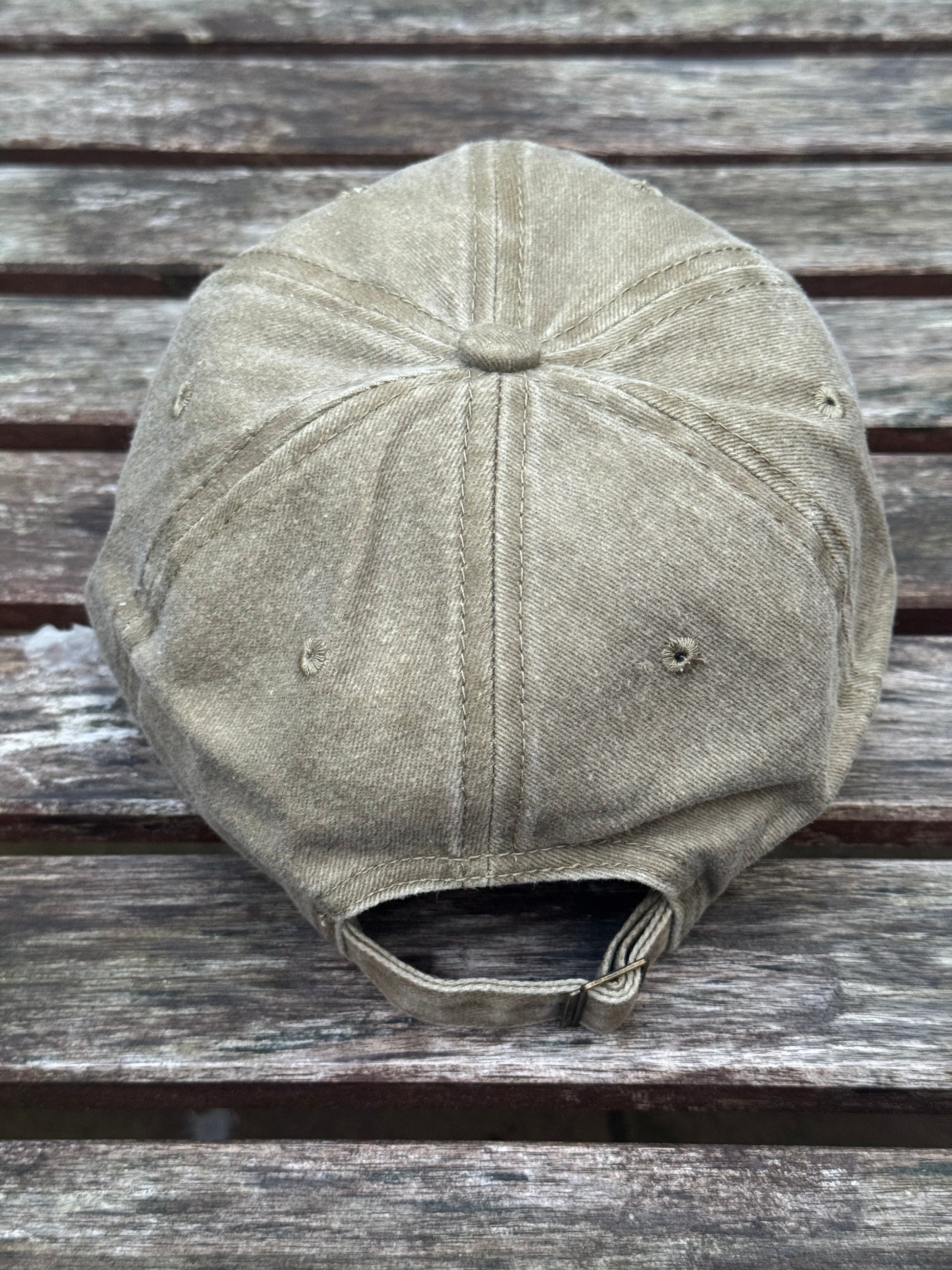 Khaki cap with “Easily Distracted by Dogs” embroidered – Pawsitive Wellness