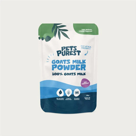 Goat’s milk powder for cats and dogs – supports gut health, boosts hydration, aids digestion and strengthens bones with natural vitamins and probiotics