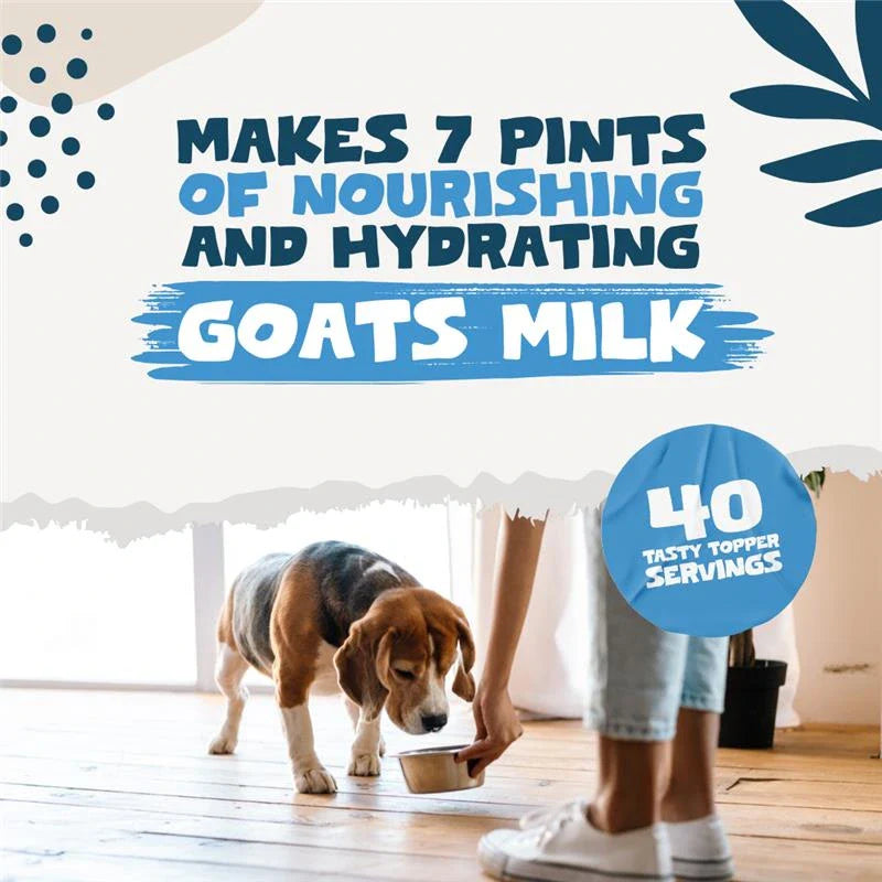 Goat’s milk powder for cats and dogs – supports gut health, boosts hydration, aids digestion and strengthens bones with natural vitamins and probiotics